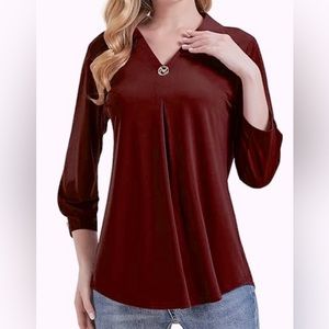 Mia & Cale 3/4 Sleeve Blouse